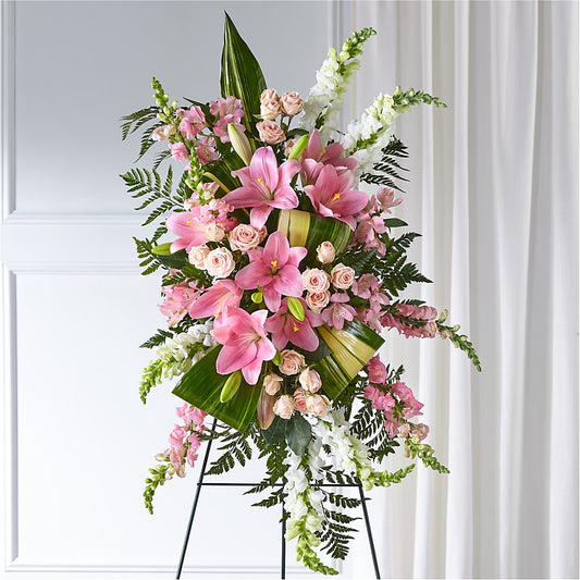 Elegant Embrace Standing Spray –  Loose Leaf Florist, Austin TX