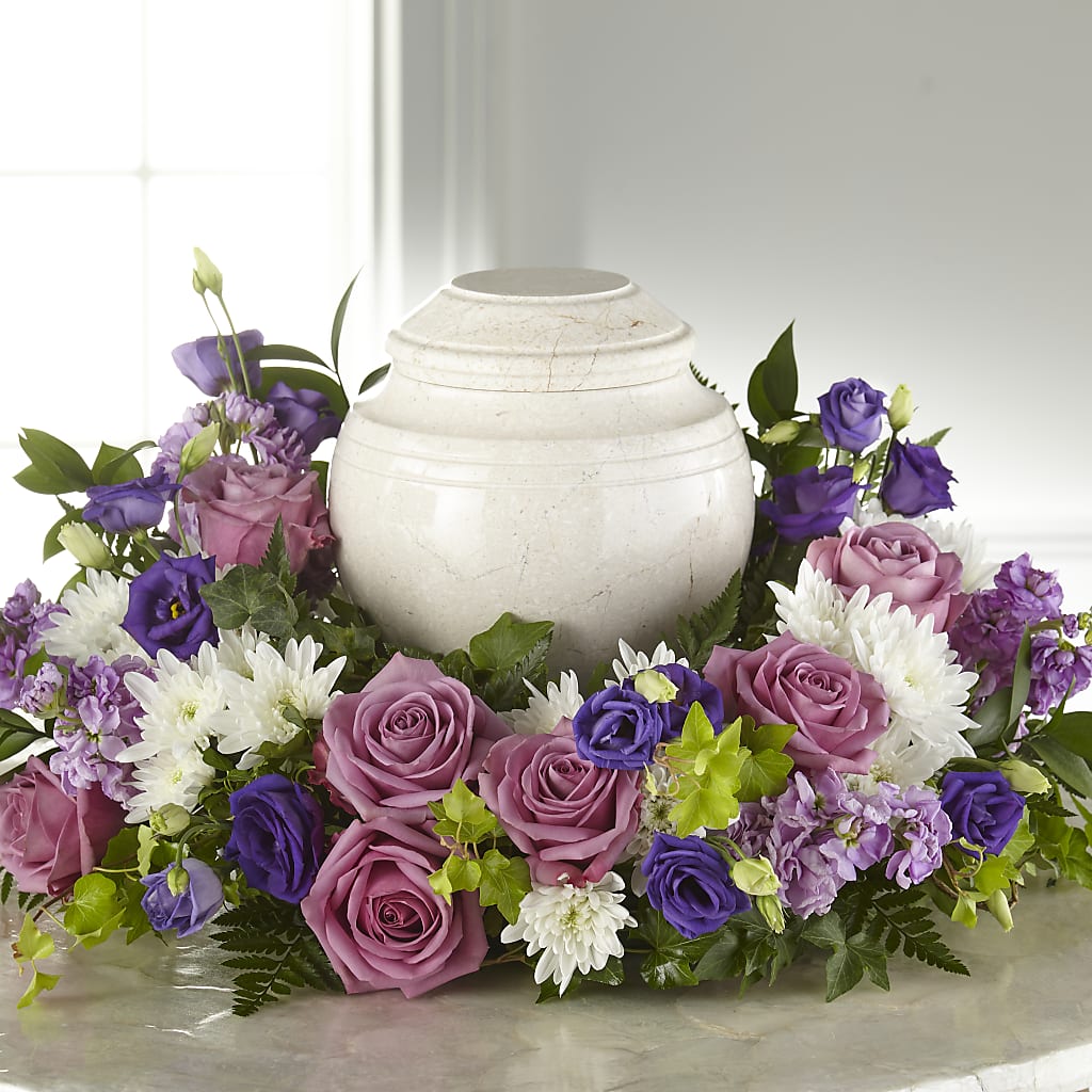 Blooming Sympathy Cremation Adornment –  Loose Leaf Florist, Austin TX
