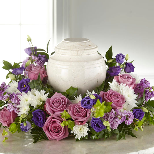 Blooming Sympathy Cremation Adornment –  Loose Leaf Florist, Austin TX