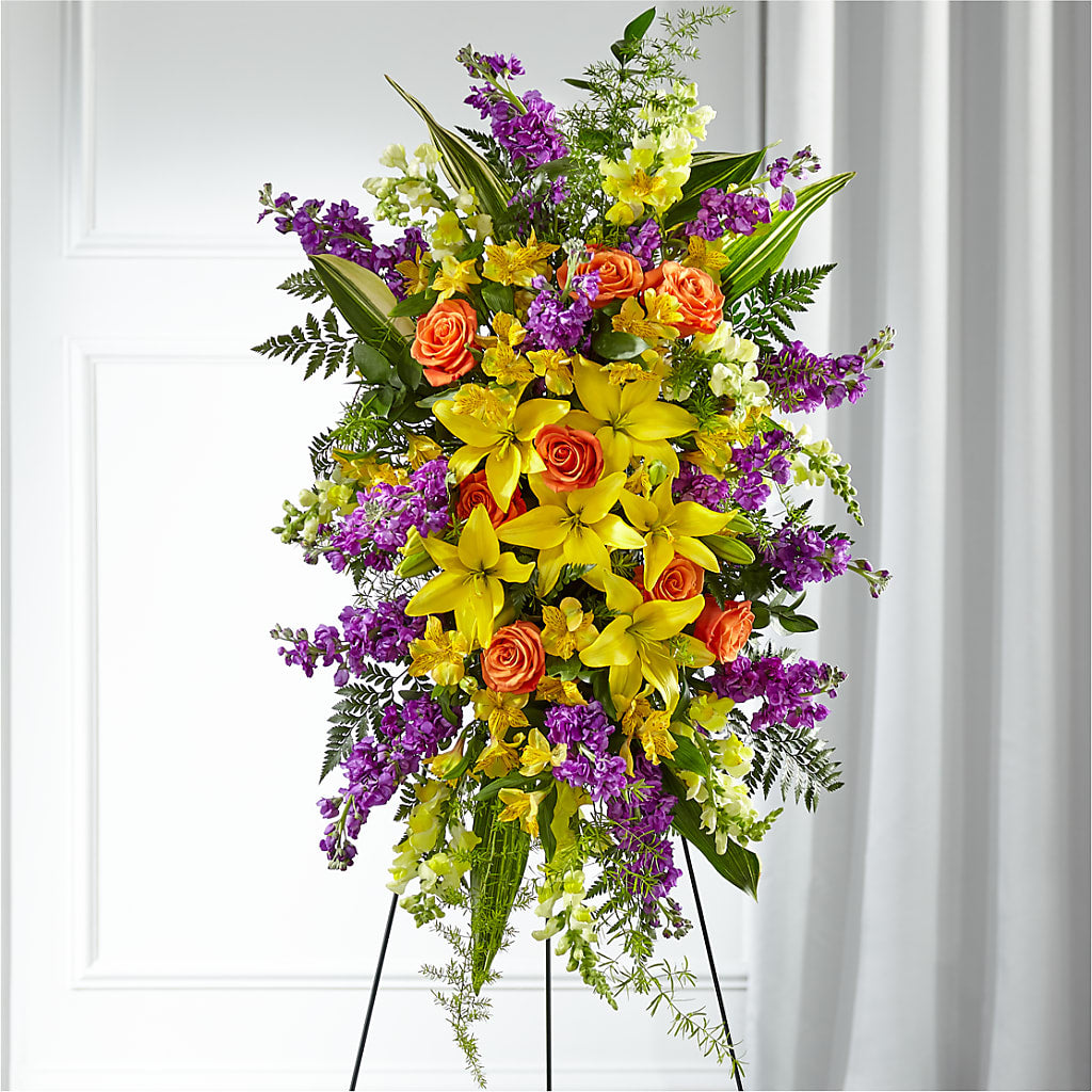 Thoughtful Prayers Standing Spray –  Loose Leaf Florist, Austin TX