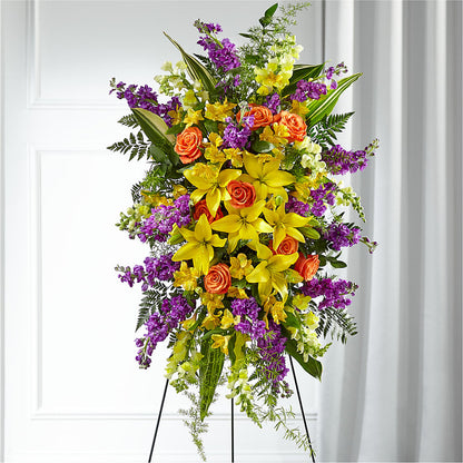 Thoughtful Prayers Standing Spray –  Loose Leaf Florist, Austin TX
