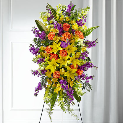Thoughtful Prayers Standing Spray –  Loose Leaf Florist, Austin TX