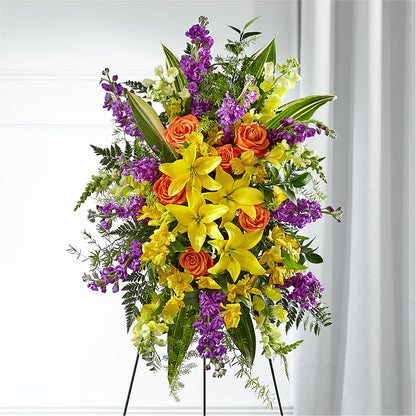 Thoughtful Prayers Standing Spray –  Loose Leaf Florist, Austin TX
