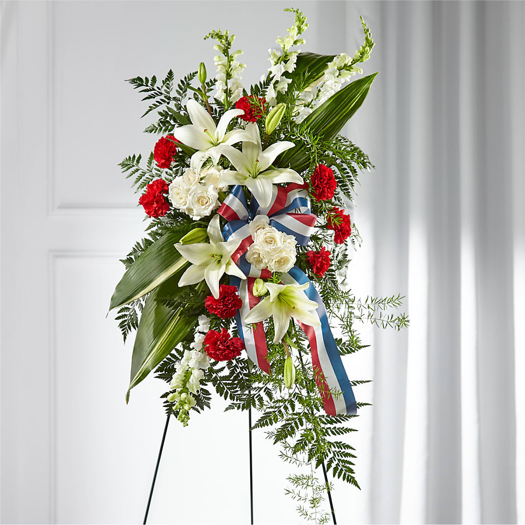 Stars of Life Standing Spray –  Loose Leaf Florist, Austin TX