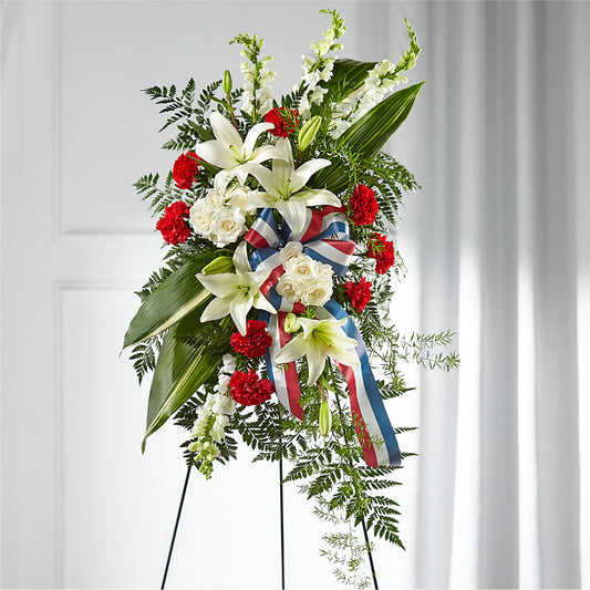 Stars of Life Standing Spray –  Loose Leaf Florist, Austin TX