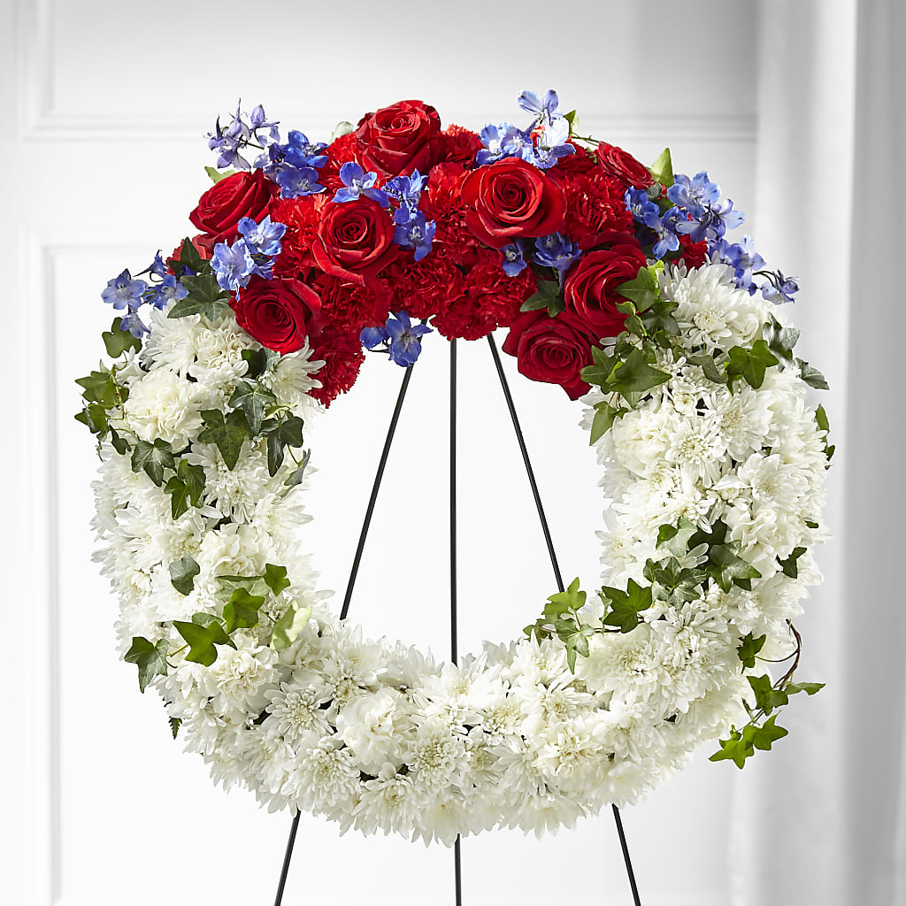 Patriotic Passion Wreath –  Loose Leaf Florist, Austin TX