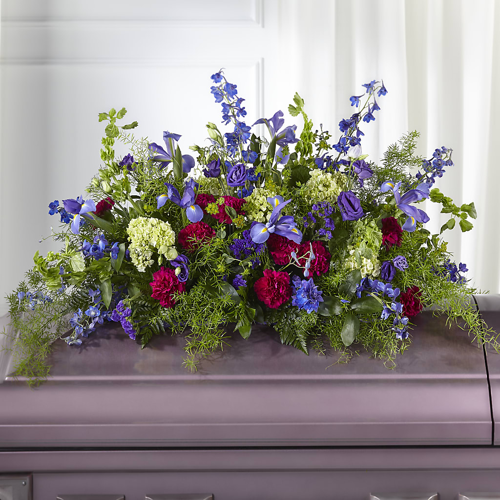 Always Treasured Casket Spray –  Loose Leaf Florist, Austin TX