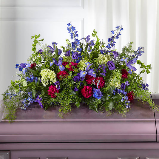 Always Treasured Casket Spray –  Loose Leaf Florist, Austin TX