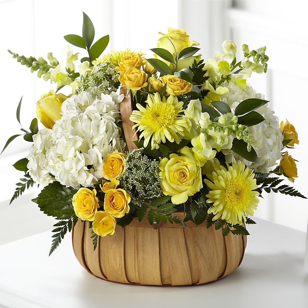 Rustic Remembrance Basket –  Loose Leaf Florist, Austin TX