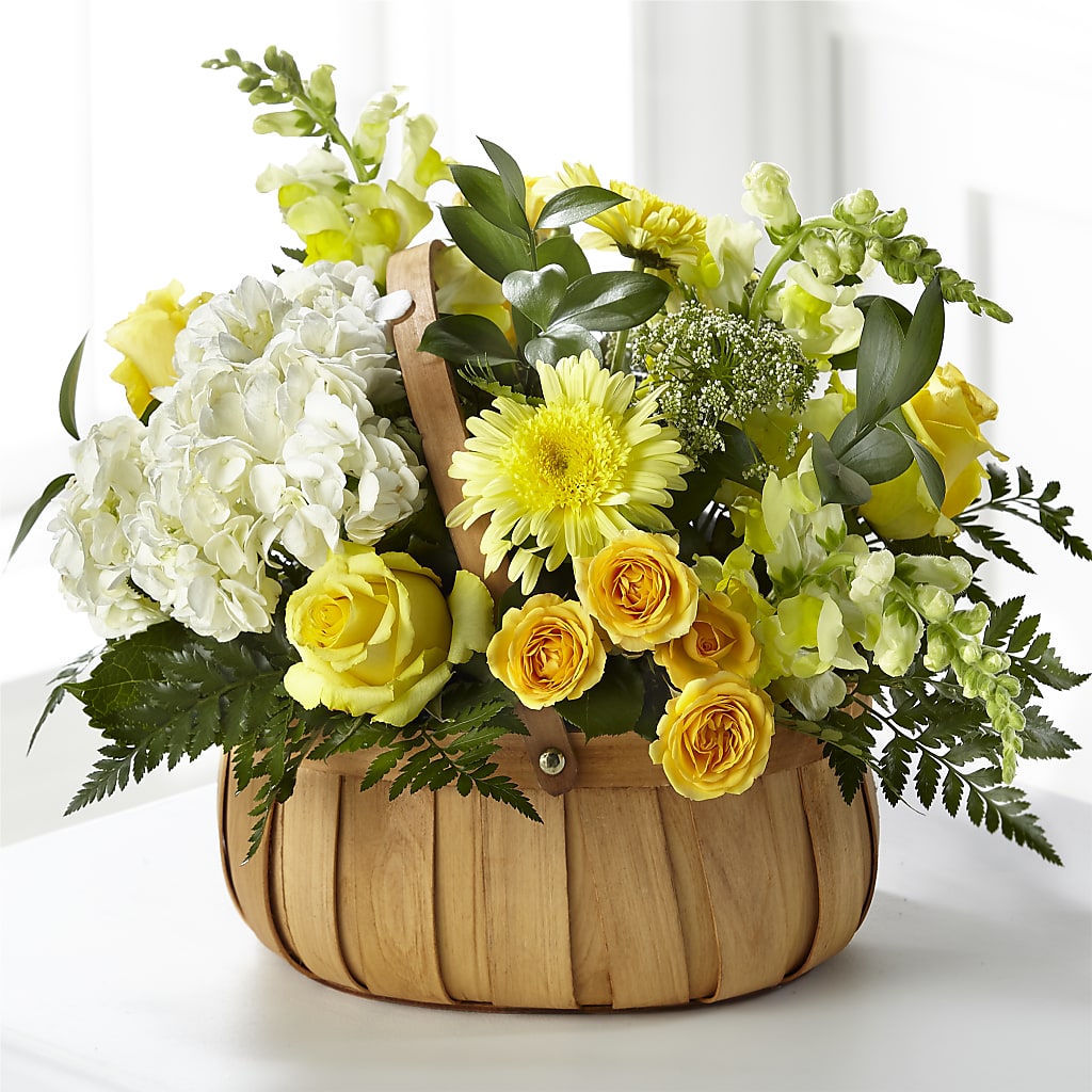 Rustic Remembrance Basket –  Loose Leaf Florist, Austin TX