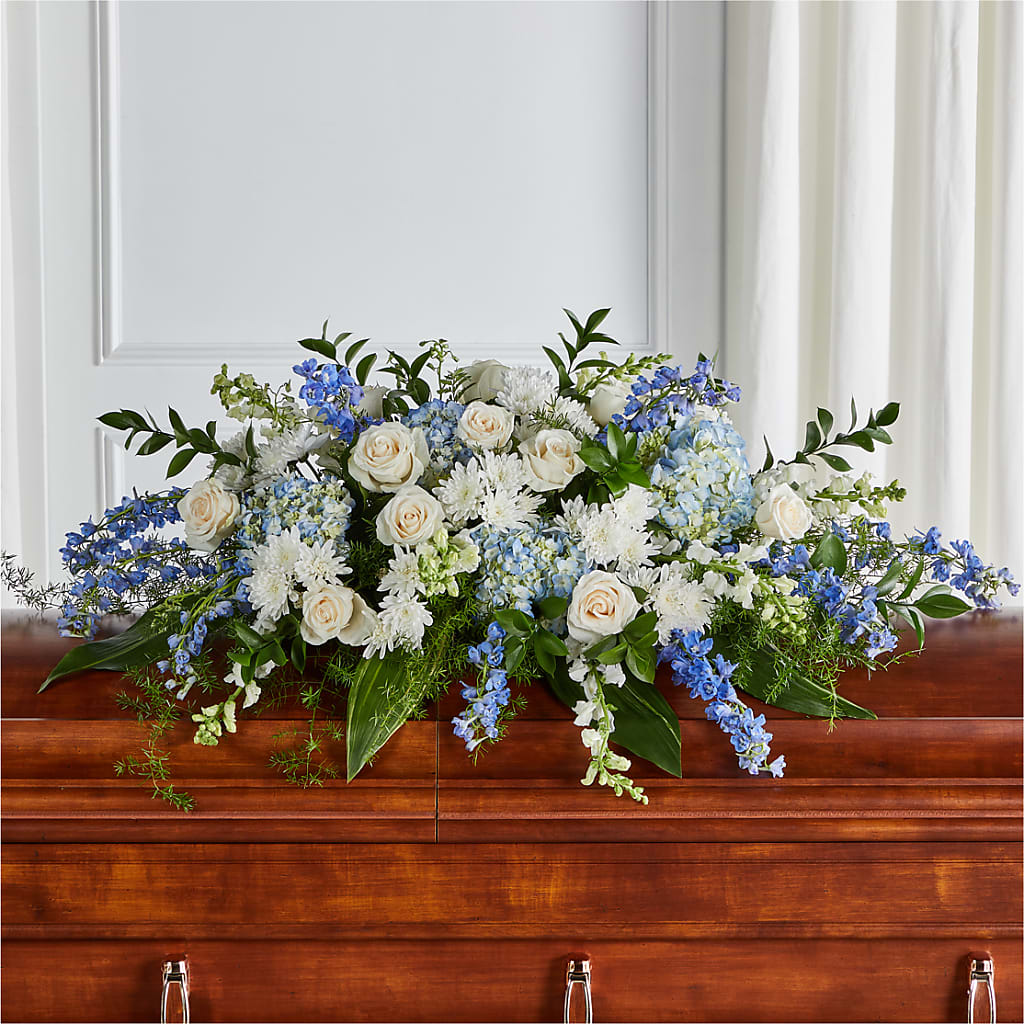 Timeless Essence Casket Spray –  Loose Leaf Florist, Austin TX