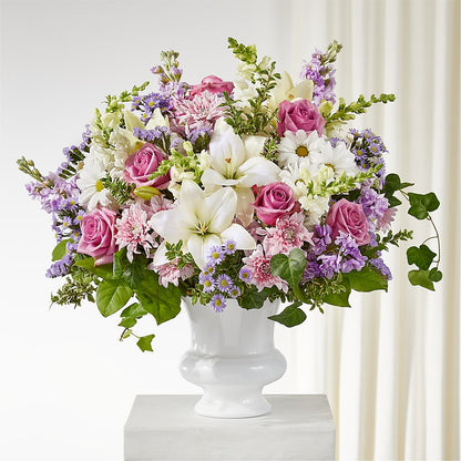 Remarkable Life Urn Arrangement –  Loose Leaf Florist, Austin TX