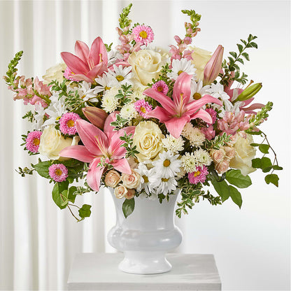 Empathetic Blooms Urn Arrangement –  Loose Leaf Florist, Austin TX