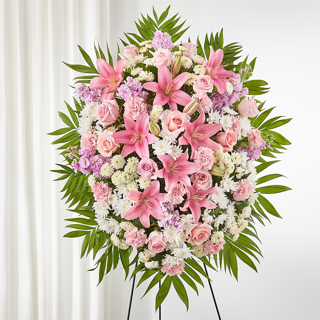 Offering Solace Standing Spray –  Loose Leaf Florist, Austin TX