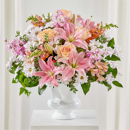 Heartfelt Gesture Urn Arrangement –  Loose Leaf Florist, Austin TX