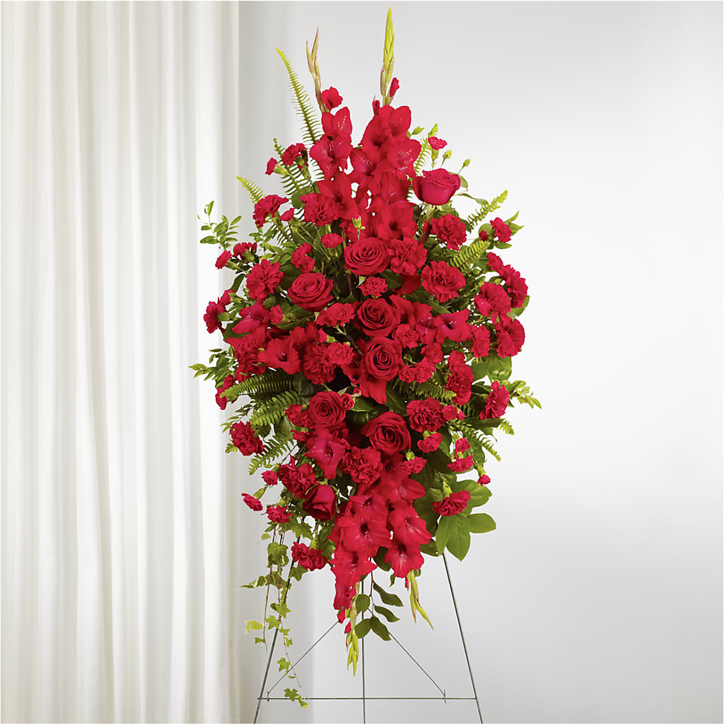 From the Heart Standing Spray –  Loose Leaf Florist, Austin TX