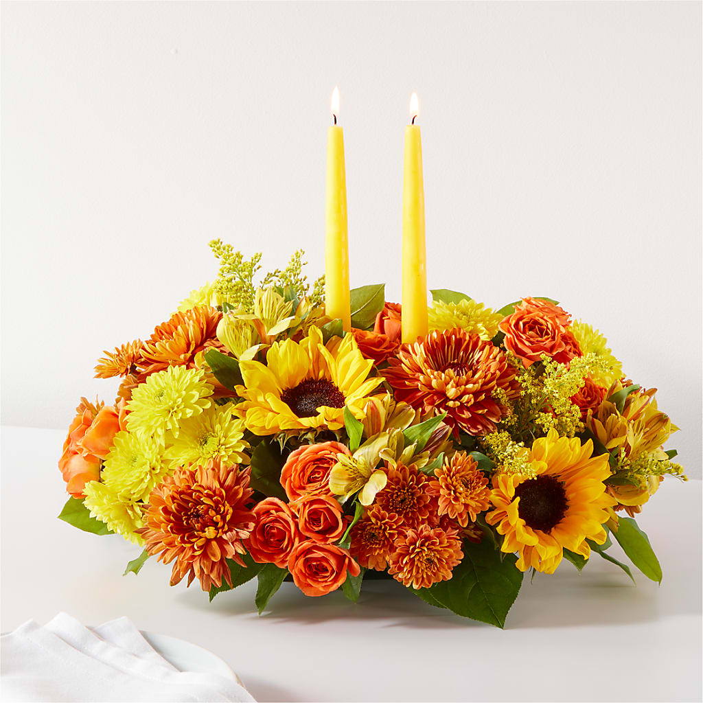 Autumn Harmony Centerpiece –  Loose Leaf Florist, Austin TX