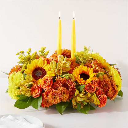 Autumn Harmony Centerpiece –  Loose Leaf Florist, Austin TX