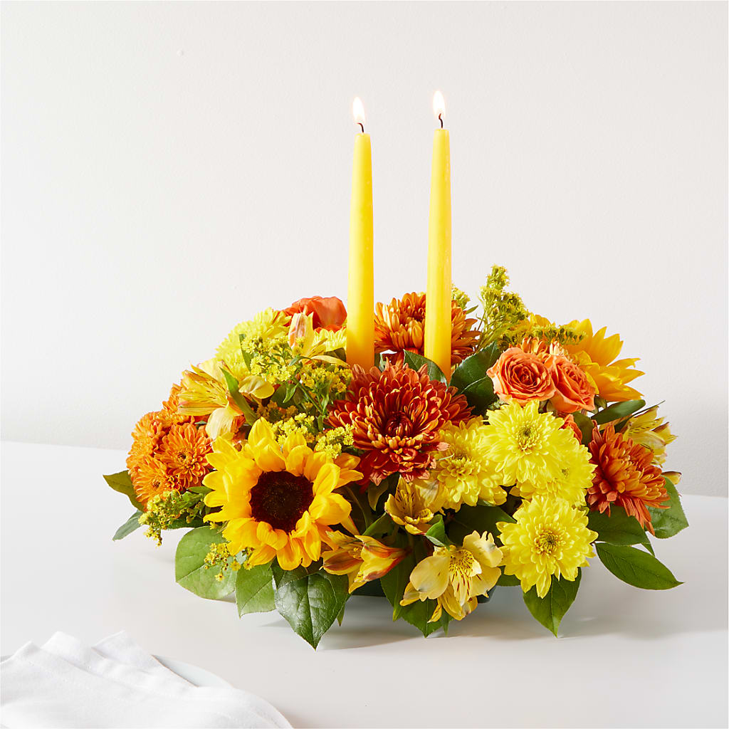 Autumn Harmony Centerpiece –  Loose Leaf Florist, Austin TX