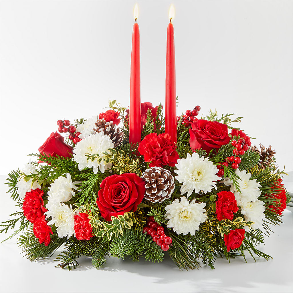 Holiday Soiree Centerpiece –  Loose Leaf Florist, Austin TX