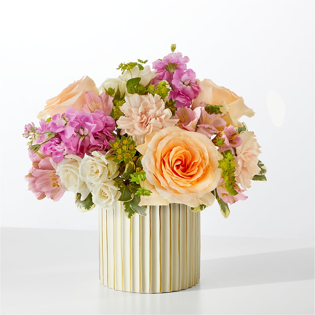 Paradise Bouquet with Ivory Vase –  Loose Leaf Florist, Austin TX