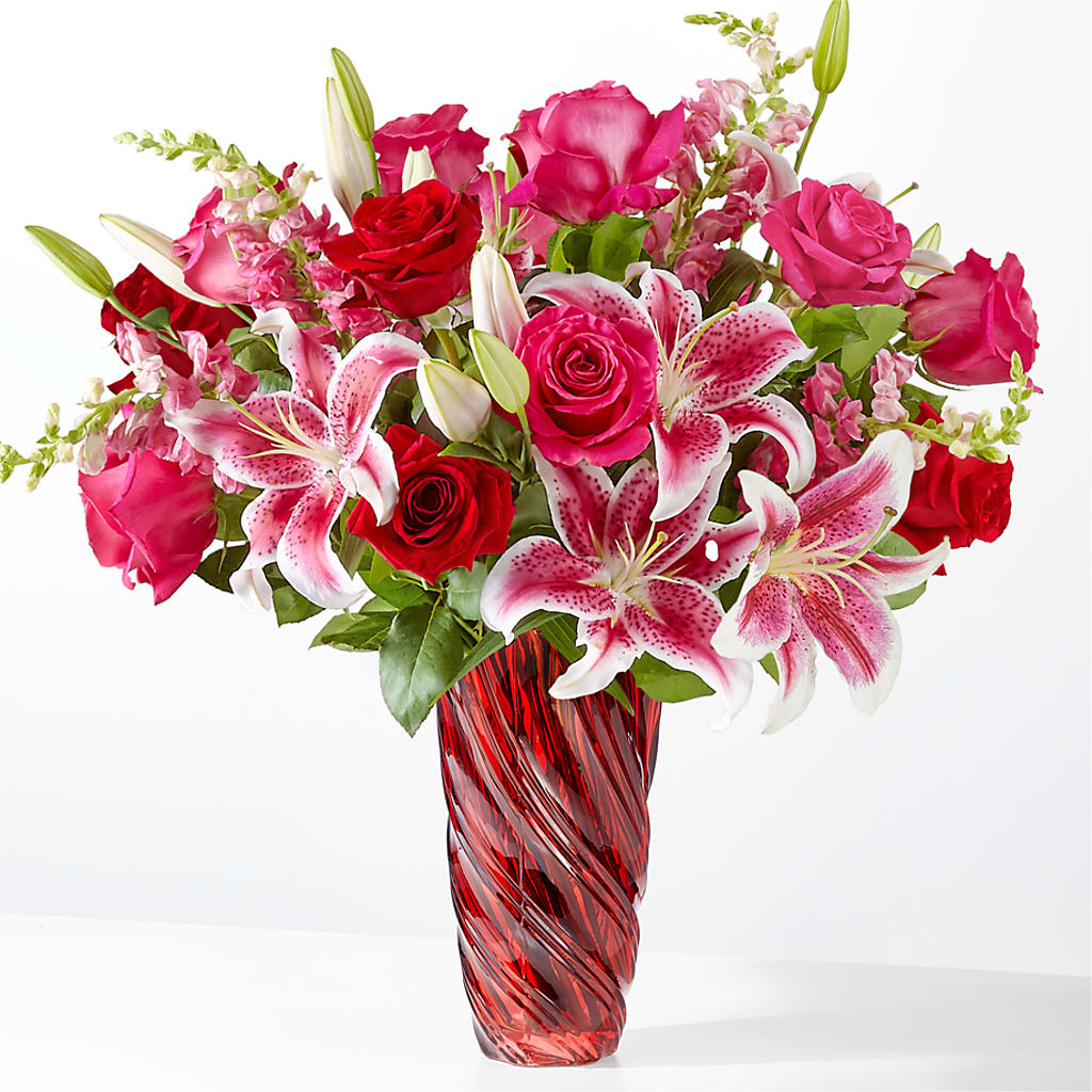 Always You Bouquet with Luxe Swirl Vase –  Loose Leaf Florist, Austin TX