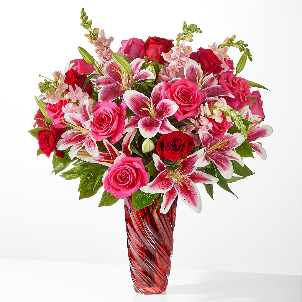 Always You Bouquet with Luxe Swirl Vase –  Loose Leaf Florist, Austin TX