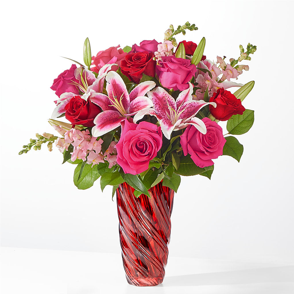 Always You Bouquet with Luxe Swirl Vase –  Loose Leaf Florist, Austin TX