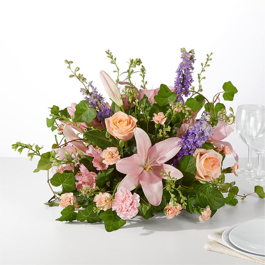 Blossom Time Centerpiece – LOOSE LEAF FLORIST, Austin TX