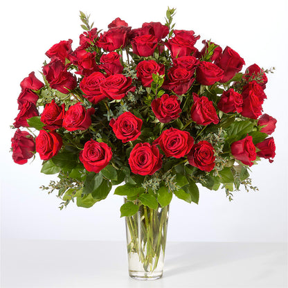 Forever Yours Fifty Stem Red Rose Bouquet –  Loose Leaf Florist, Austin TX