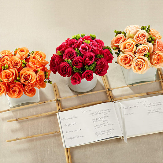 Dawn Rose Centerpiece –  Loose Leaf Florist, Austin TX