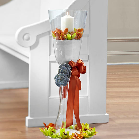 Matrimony Pew Decor –  Loose Leaf Florist, Austin TX