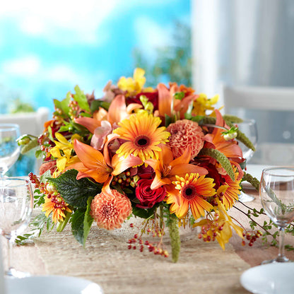 Autumn Centerpiece –  Loose Leaf Florist, Austin TX