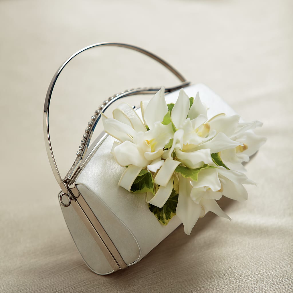 White Purse Decor –  Loose Leaf Florist, Austin TX