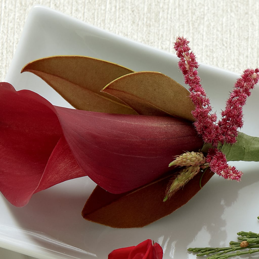 Red Calla Boutonniere –  Loose Leaf Florist, Austin TX