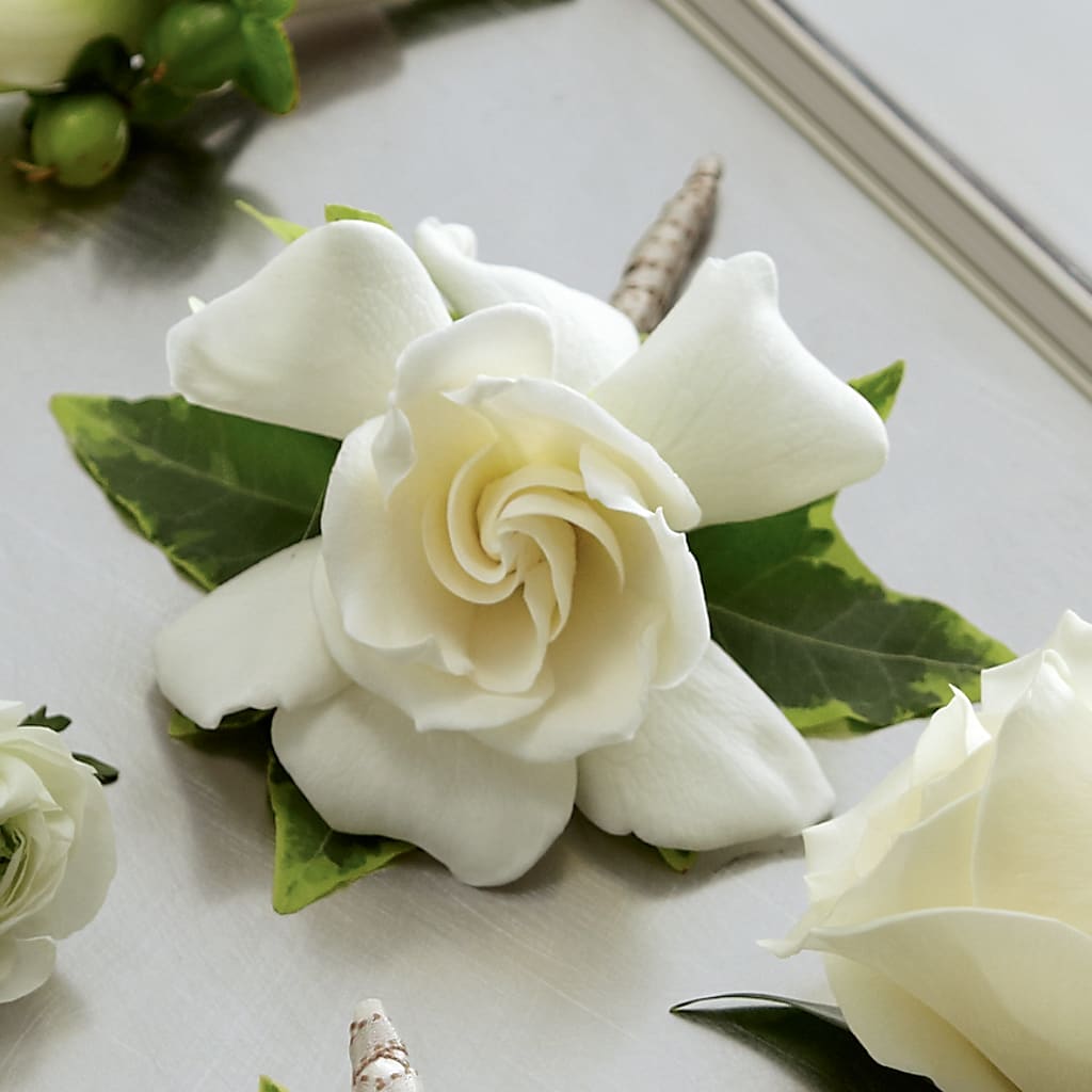 Gardenia Boutonniere –  Loose Leaf Florist, Austin TX